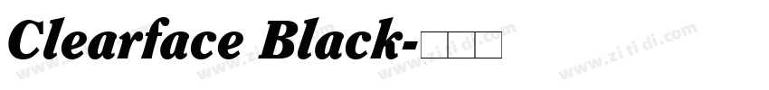 Clearface Black字体转换